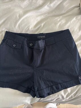 Banana Republic Dark Navy Women's Shorts with Button Detail